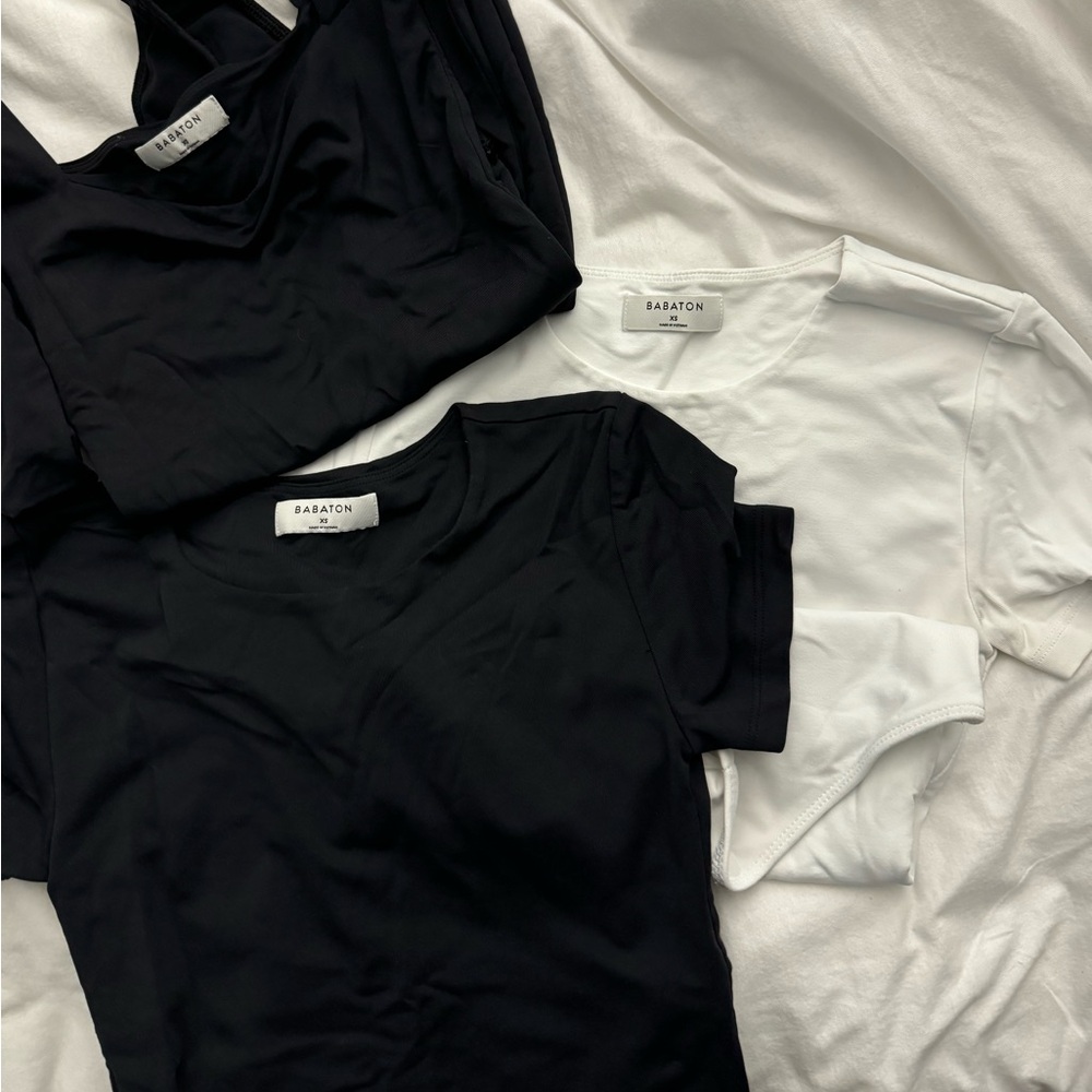 LOT of 3 XS Aritzia Babaton Bodysuits